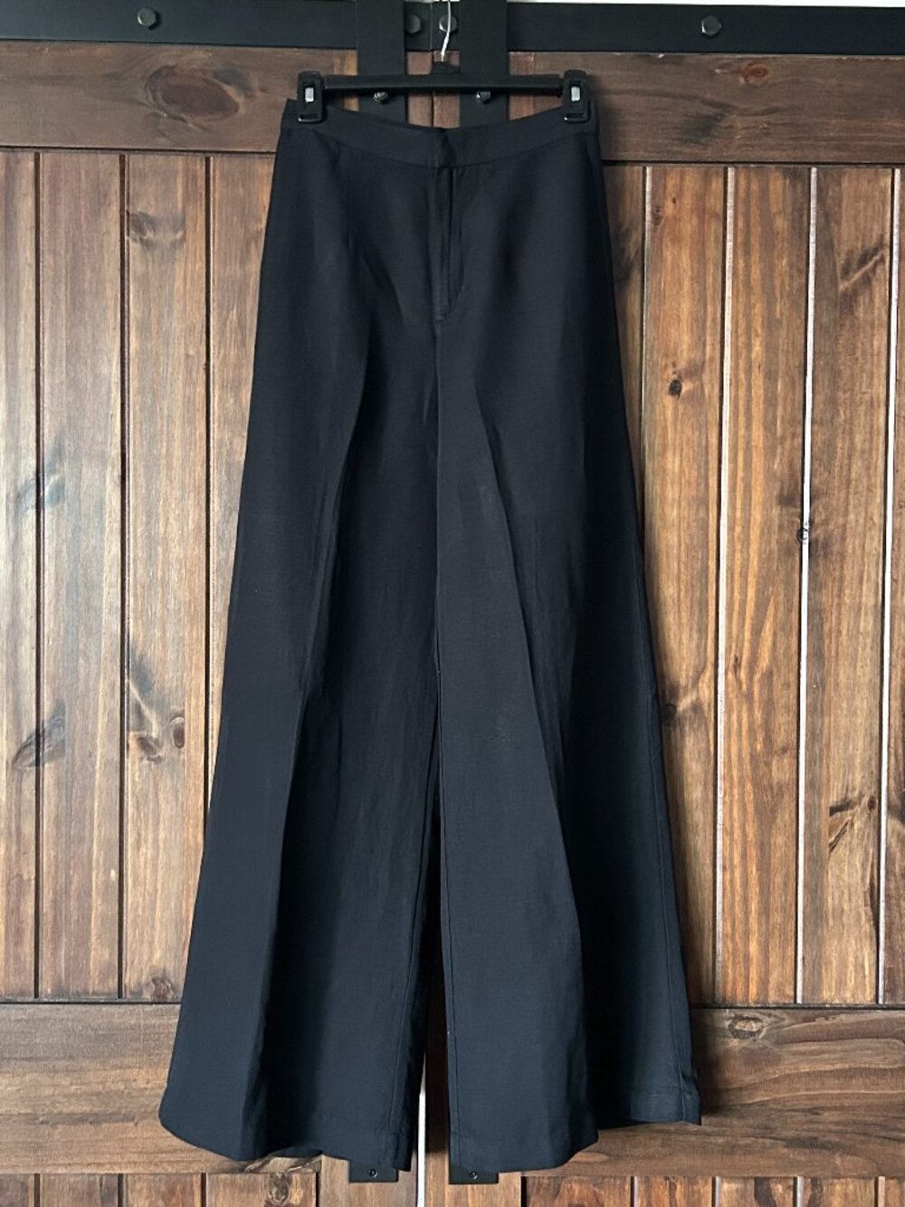H&M Wide-Leg Linen Blend Pants